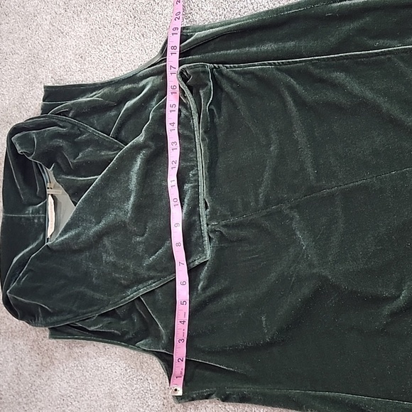 Soft Surroundings Forest Green Velvet Valencia Vest Size M - Picture 5 of 8